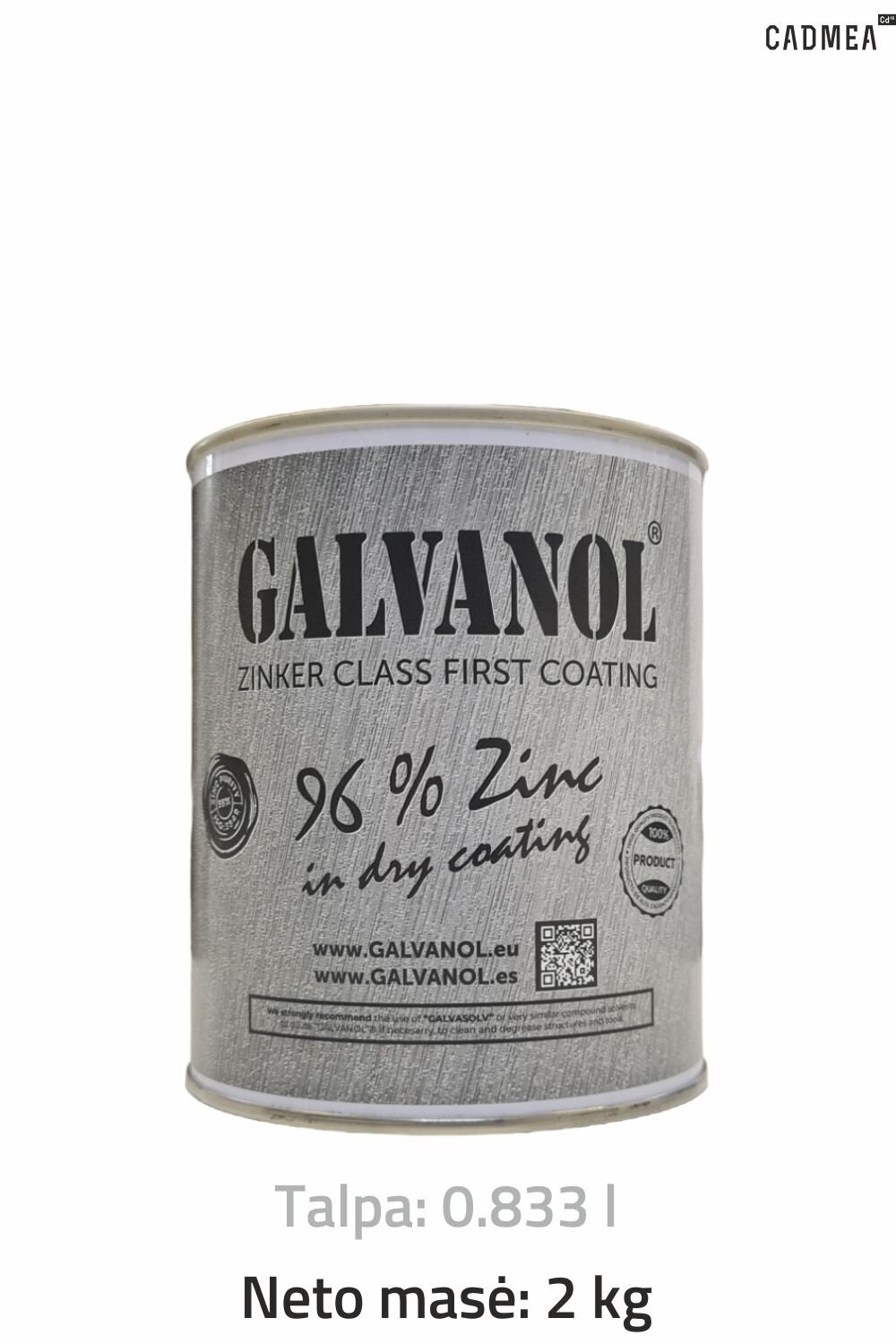 Šalto cinkavimo mišinys Galvanol, 2 kg.