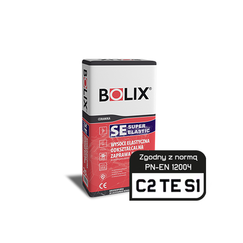 BOLIX SE pilkas 25 kg itin elastingi plytelių klijai C2TE S1