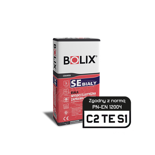 BOLIX SE baltas 25 kg itin elastingi plytelių klijai C2TE S1 marmurui
