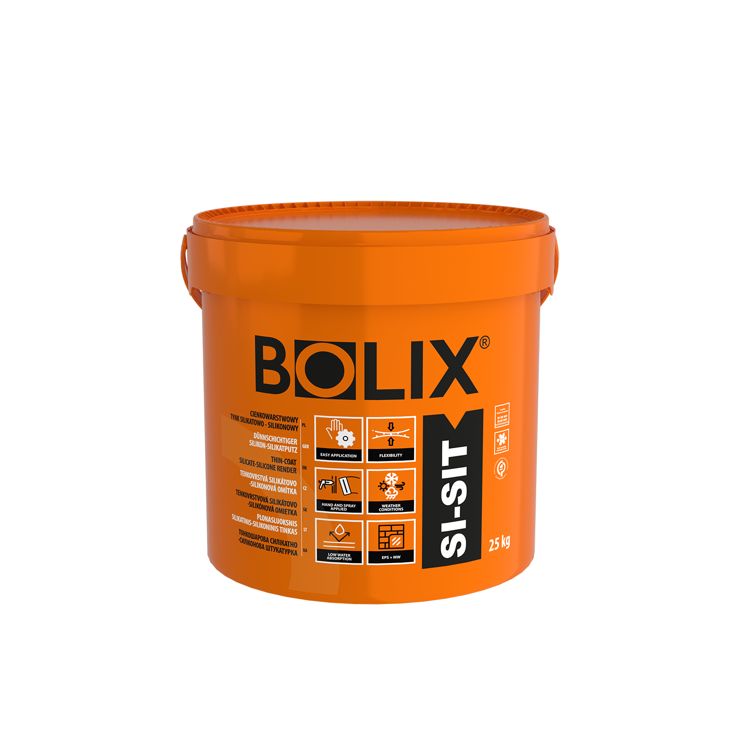 BOLIX SI-SIT silikatinis silikoninis fasadinis tinkas