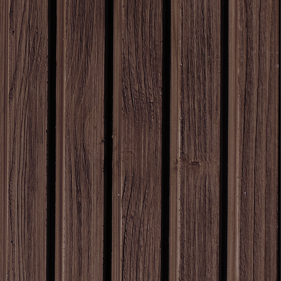 BOLIX WALL SLATS WOOD PANEL – pakuotė 6 vnt. / 2 m² MEDIUM BROWN BWD P 57